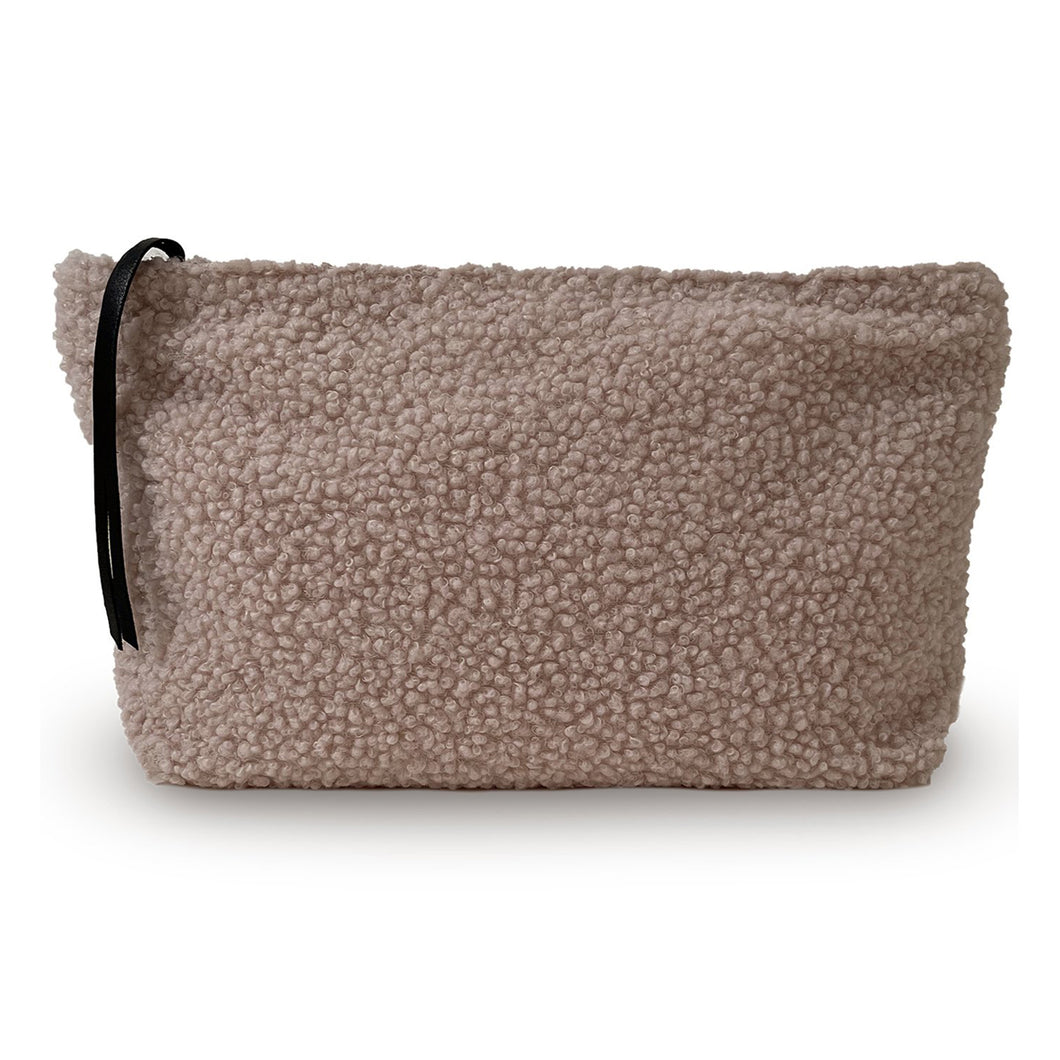 MONICA Bouclé Pouch - Cappucino