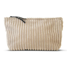 Load image into Gallery viewer, SOFIA Ribbed Velvet Pouch - Grappa
